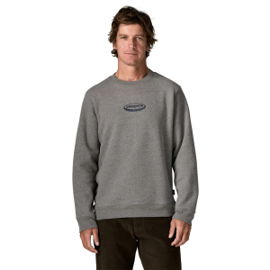 Patagonia Men's '95 Oval Logo Crew Sweatshirt, Large, Gravel Heather