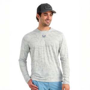 HUK Men's A1A Pro Hoodie, Medium, Seagull