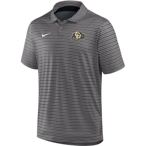 Nike Men's Colorado Buffaloes Grey Tour Stripe Polo, XL, Gray