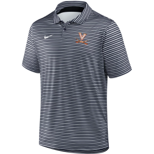 Nike Men's Virginia Cavaliers Navy Tour Stripe Polo, XXL, Blue