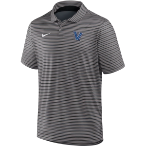 Nike Men's Villanova Wildcats Grey Tour Stripe Polo, Medium, Gray