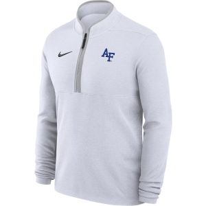 Nike Men's Air Force Falcons White 1/4 Zip Jacket, XXL
