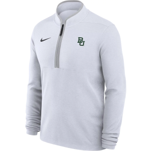 Nike Men's Baylor Bears White 1/4 Zip Jacket, XL