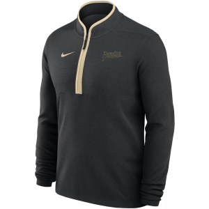 Nike Men's Purdue Boilermakers Black 1/4 Zip Jacket, Small