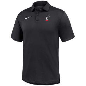 Nike Men's Cincinnati Bearcats Black Dri-FIT Tour Golf Polo, Large