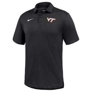 Nike Men's Virginia Tech Hokies Black Dri-FIT Tour Golf Polo, XL