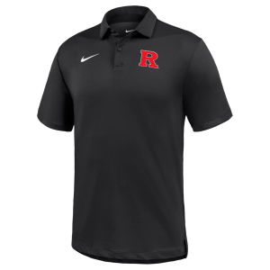 Nike Men's Rutgers Scarlet Knights Black Dri-FIT Tour Golf Polo, XL