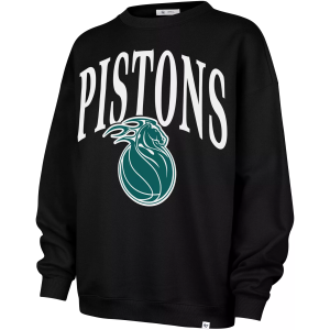 '47 Women's Detroit Pistons Black 2025 City Edition Oversized Crewneck Sweatshirt, Medium