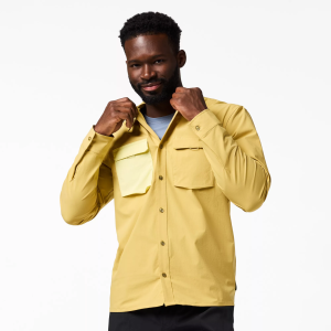 Cotopaxi Men's Solta Long Sleeve Sun Shirts, Medium, Husk