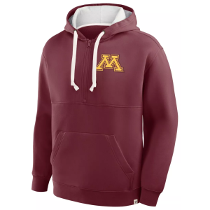 Fanatics NCAA Men's Minnesota Golden Gophers Classic Maroon Quarter-Zip Hoodie, Large, Red - $50.97 at DICK'S Sporting Goods