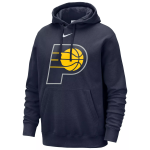 Nike Men's Indiana Pacers Navy Logo Club Pullover Hoodie, XL, Blue