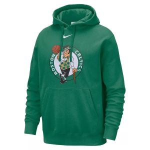 Nike Men's Boston Celtics Green Club Fleece Logo Pullover Hoodie, Small