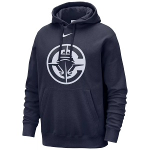 Nike Men's Los Angeles Clippers Navy Logo Club Pullover Hoodie, Small, Blue