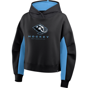 NHL Women's Utah Mammoth Black Fleece Pullover Hoodie, Medium