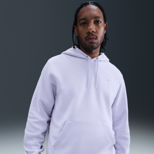 Nike Men's Club Fleece Washed Hoodie, Medium, Ghost