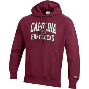 Champion Men's South Carolina Gamecocks Garnet Reverse Weave Pullover Hoodie, Small, Red