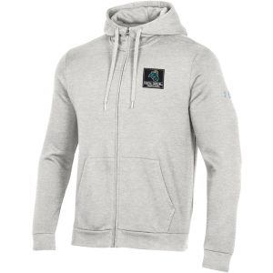 Under Armour Men's Coastal Carolina Chanticleers Silver Heather All Day Full-Zip Hoodie, Medium, Gray