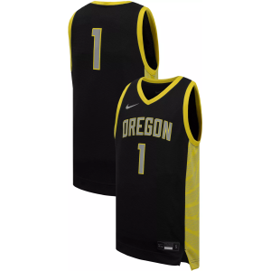 Nike Youth Oregon Ducks Black Replica Basketball Jersey, Small