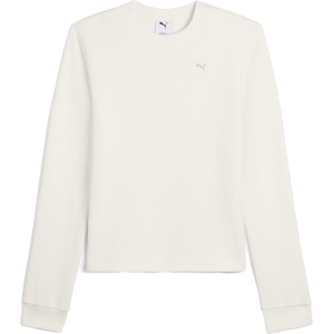 PUMA Women's Boulder Golf Crewneck, Small, White Glow