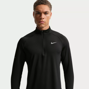 Nike Men's Dri-FIT Stride Realtree 1/2 Zip Midlayer Shirt, Small, Black
