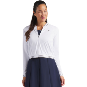 PUMA Women's UV Sport Golf Jacket, Medium, White Glow