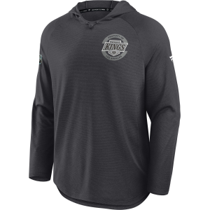 NHL Men's Los Angeles Kings Grey Rink Lightweight Pullover Hoodie, Small, Gray