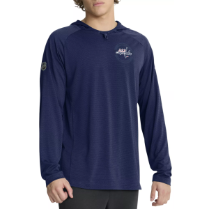 NHL Men's Washington Capitals Navy Rink Lightweight Pullover Hoodie, Medium, Blue