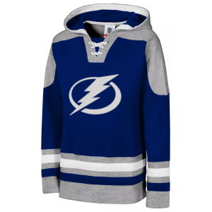 NHL Youth Tampa Bay Lightning Navy Must-Have Ageless Home Pullover Hoodie, Small, Blue
