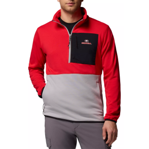 Columbia Men's Georgia Bulldogs Red Hike Half-Zip Jacket, Small