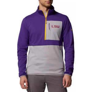 Columbia Men's LSU Tigers Purple Hike Half-Zip Jacket, Small
