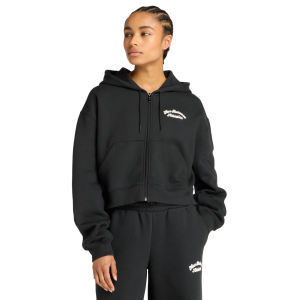 New Balance Women's Linear Heritage Fleece Full Zip, XS, Black