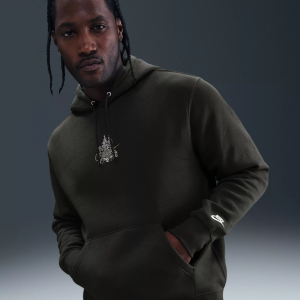 Nike Men's Sportswear Club Run Reissue Hoodie, Small, Sequoia