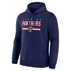 NHL Men's Florida Panthers Navy Fleece Hoodie, XXL, Blue