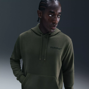 Nike Adult Paris Saint-Germain 2025-26 Club Khaki Pullover Hoodie, Men's, Small, Brown