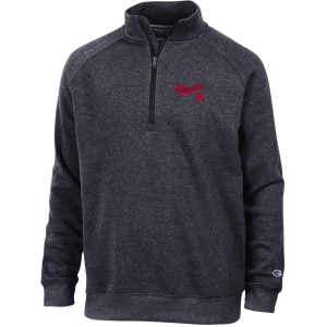 Champion Men's Maryland Terrapins Triumph Raglan Half-Zip Jacket, Large, Black