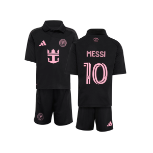 adidas Youth Inter Miami CF Lionel Messi #10 2026 Secondary Replica 'Presagio' Jersey, 2T, Black
