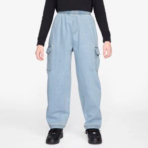 Nike Kids' Sportswear Denim Cargo Pants, Large, Lt Armory Blue/Lt Armory Blue