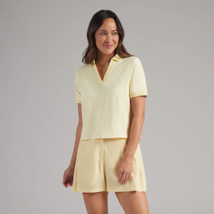 Puma PUMA X AP Women's Modalon Short Sleeve Golf Polo, Small, Lemon Butter - $45.00 at DICK'S Sporting Goods