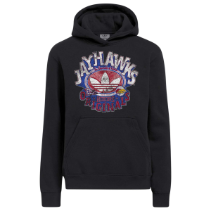 adidas Men's Kansas Jayhawks Black Originals Hoodie, Medium