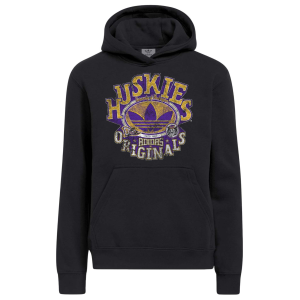 adidas Men's Washington Huskies Black Originals Hoodie, Medium