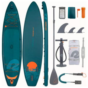 Retrospec Weekender Tour Inflatable Stand Up Paddle Board 11'6'', Deep Sea