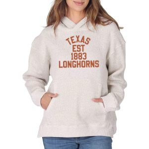 chicka-d Women's Texas Longhorns Natural Spirit Fleece Weekender Pullover Hoodie, Small, Tan