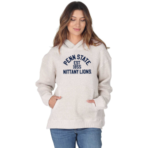 chicka-d Women's Penn State Nittany Lions Natural Spirit Fleece Weekender Pullover Hoodie, Small, Tan