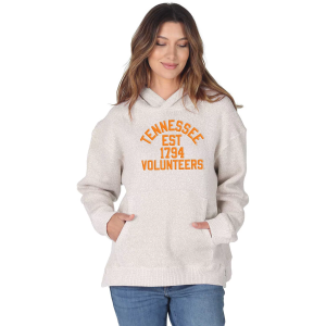 chicka-d Women's Tennessee Volunteers Natural Spirit Fleece Weekender Pullover Hoodie, Small, Tan