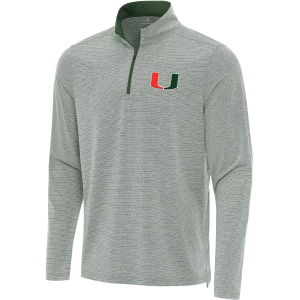 Antigua Antigua Men's Miami Hurricanes Green Changeover 1/4 Zip Pullover, XXL - $74.99 at DICK'S Sporting Goods