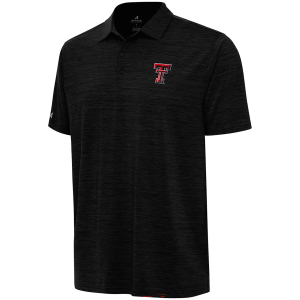 Antigua Men's Texas Tech Red Raiders Black Layout Polo, Large