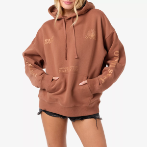 O'Neill Women's Chore Break Oversized Hoodie, Medium, Carob Brown