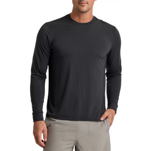 Free Fly Men's Elevate Lightweight Long Sleeve, Large, Black Sand