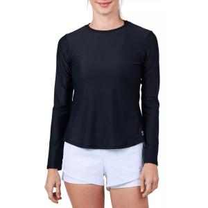 Sofibella Sofibella Women's Mesh Long Sleeve Tennis Shirt, XS, Black - $74.00 at DICK'S Sporting Goods