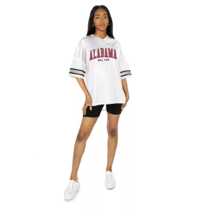 Gameday Couture Women's Alabama Crimson Tide White Oversized Jersey, XL